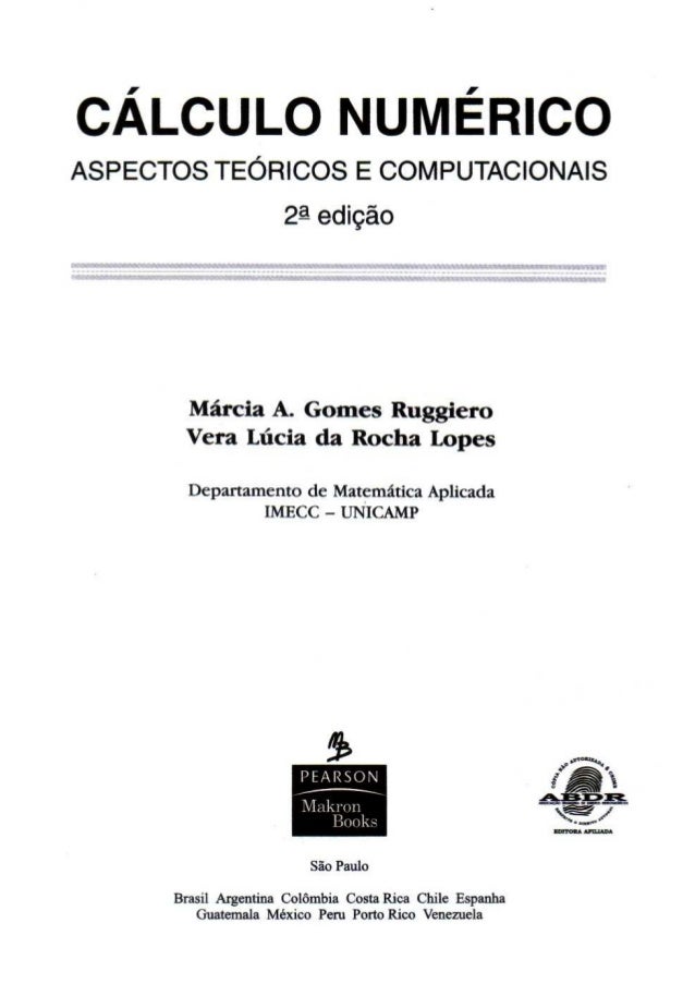 Calculo Numerico Marcia Ruggiero Pdf